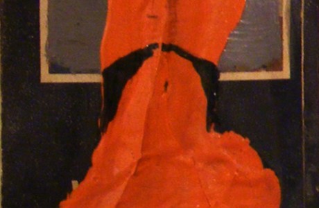 Untitled, 2011, oil on cardboard, 18x10 cm.