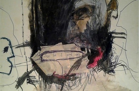 Amir Nave, Untitled, 2011, mixed media on paper, 49X34 cm.