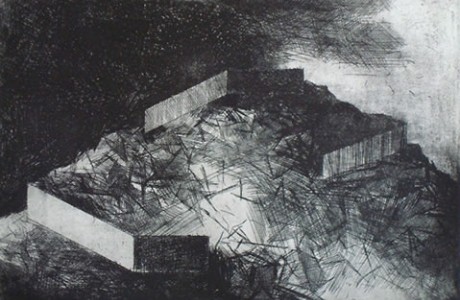 Untitled, 2008, etching.