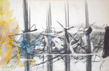 Untitled, 1979, graphite and watercolor.
