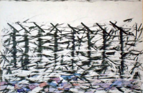 ללא כותרת, 1979, גרפיט וצבע מים.