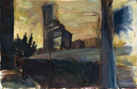 Ha'rakevet St. 2008, oil on canvas, 40x60 cm. 