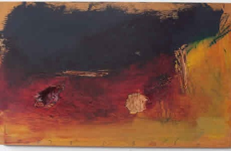 Untitled, 2009, oil on wood, 32x52 cm.