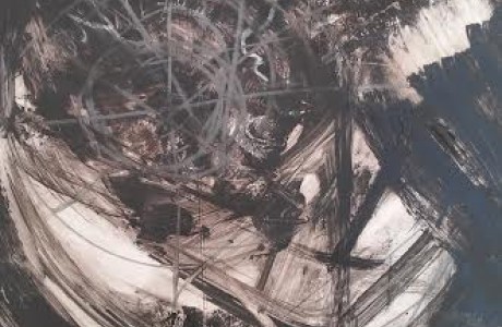 שולי בר נבון, ללא כותרת, 2012, טכניקה מעורבת על נייר, 21x15 ס"מ.
