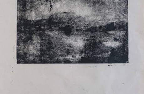 Untitled, 2013, monotype, 34x37 cm.