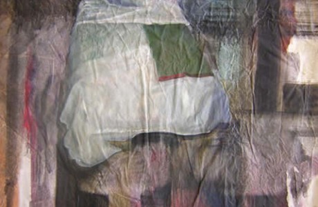 Untitled, 2004, oil on silk pape, 50x70 cm.