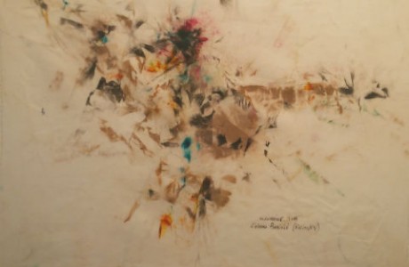  ללא כותרת, 2015, טכניקה מעורבת על בד, 41X56 ס"מ.