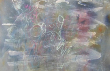 Untitled, mixed media on fabric, 45x56 cm.