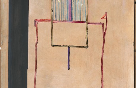 Untitled, 2008, oil and pencil on cardboard, 79x62 cm.
