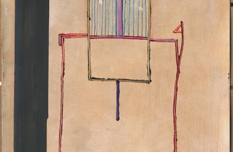 ללא כותרת, 2008, שמן ועפרונות על קרטון, 79x62 ס"מ.