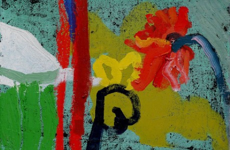 Untitled, 29X41 cm, Mixed media on linen, 1990