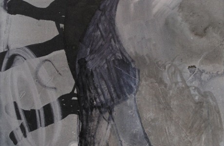 קשת מזויין, 30x26 ס"מ, טכניקה מעורבת על נייר, 2010