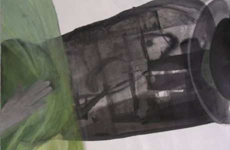 לחשוף את מקס, 2013, טכניקה מעורבת על נייר, 49x69 ס"מ.