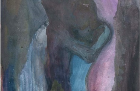 ללא כותרת, 2018, צבע מים על נייר, 28X20 ס"מ