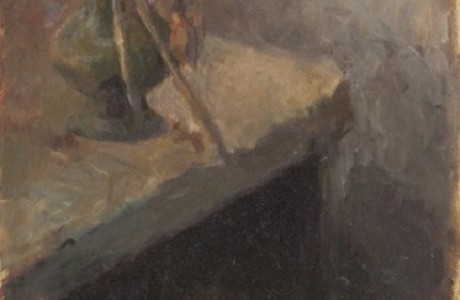 Gil Zellner, oil on canvas, 80x30 cm
