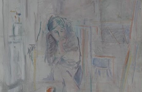 ללא כותרת, 1989, שמן על בד, 83x74 ס"מ.